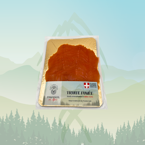 Truite Fumée Rhône-Alpes - 4 belles tranches - 140 g