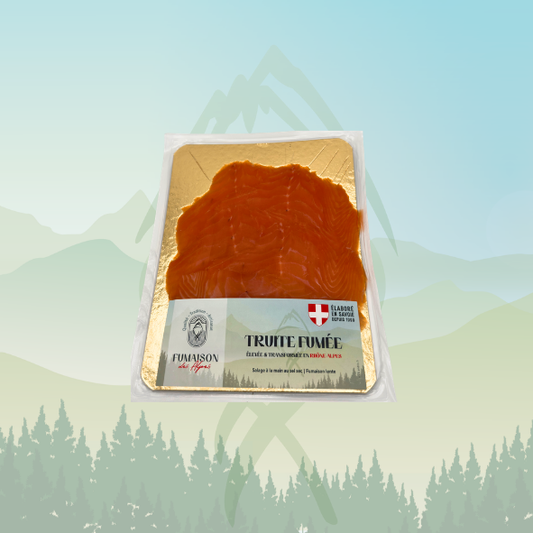 Truite Fumée Rhône-Alpes - 4 belles tranches - 140 g